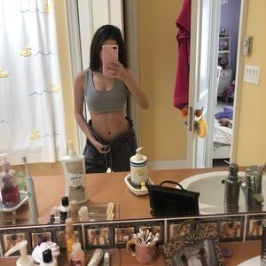 grey Bra top